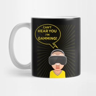 funny headset cant hear you im gaming Mug